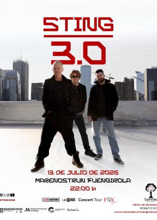 Cartel de Concierto de Sting en Fuengirola