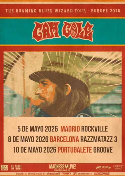 Cartel de Concierto de Cam Cole en Barcelona