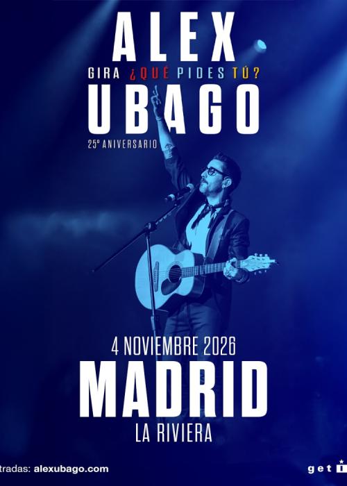 Cartel de Concierto de Álex Ubago en Madrid