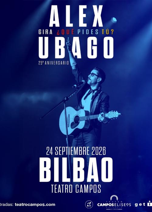 Cartel de Concierto de Álex Ubago en Bilbao