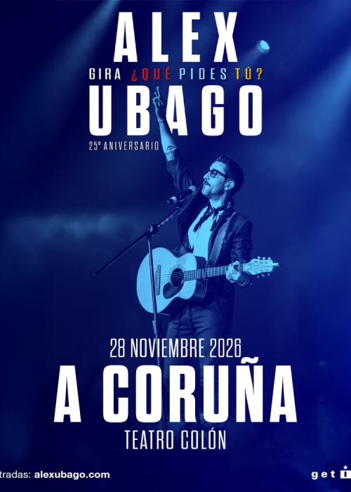 Cartel de Concierto de Álex Ubago en A Coruña