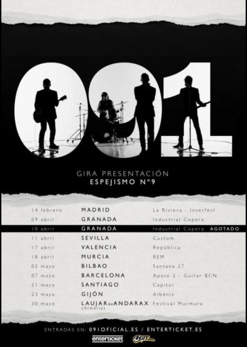 Cartel de Concierto de 091 en Madrid