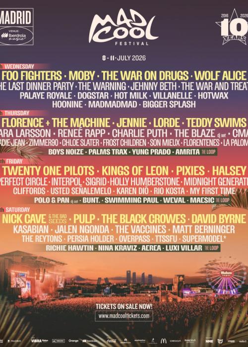 Cartel de Mad Cool Festival 2026