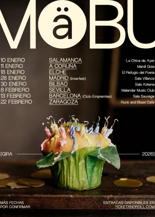 Cartel de Concierto de Mäbu en Salamanca