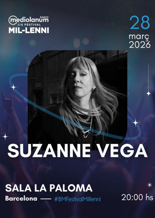 Cartel de Concierto de Suzanne Vega en Barcelona