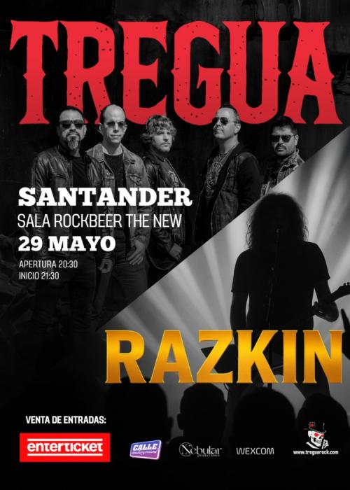 Cartel de Concierto de Tregua + Razkin en Santander