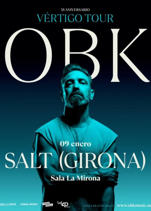 Cartel de Concierto de OBK en Girona