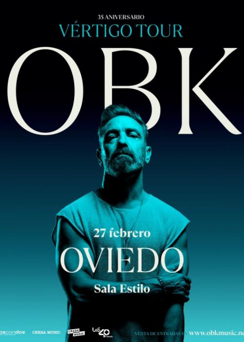 Cartel de Concierto de OBK en Oviedo