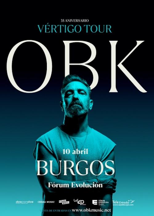 Cartel de Concierto de OBK en Burgos