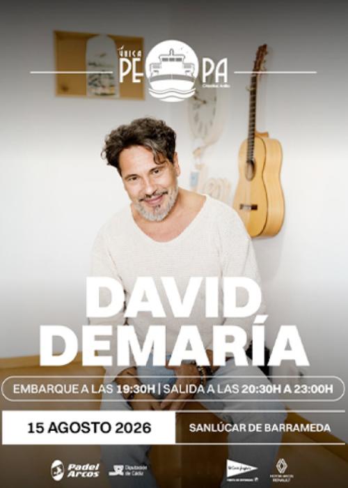 Cartel de Concierto de David DeMaría en Sanlúcar de Barameda