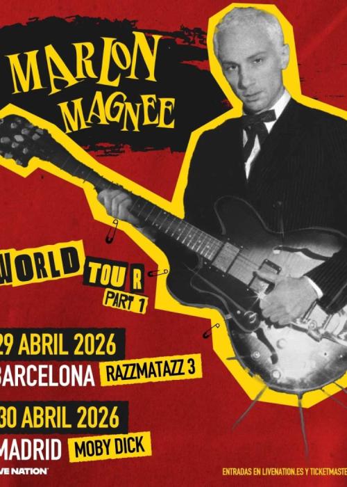 Cartel de Concierto de Marlon Magnée en Barcelona