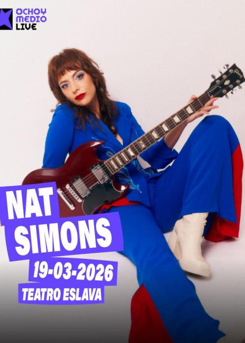 Cartel de Concierto de Nat Simons en Madrid