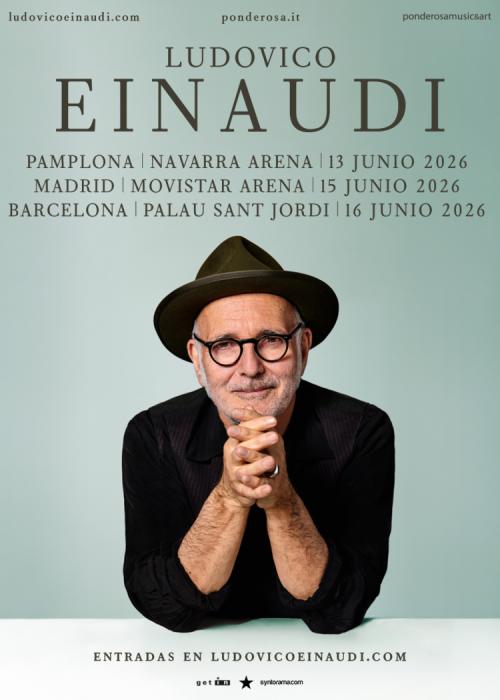 Cartel de Concierto de Ludovico Einaudi en Barcelona
