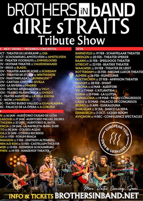 Cartel de Concierto de bROTHERS iN bAND en Córdoba