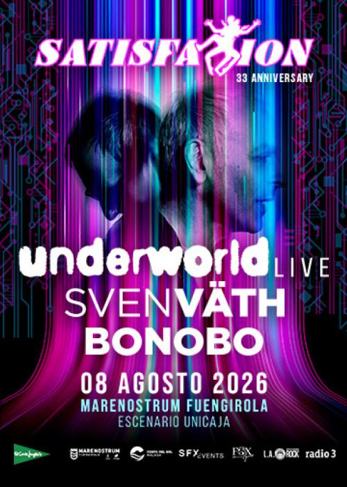 Cartel de UNDERWORLD Live en Fuengirola