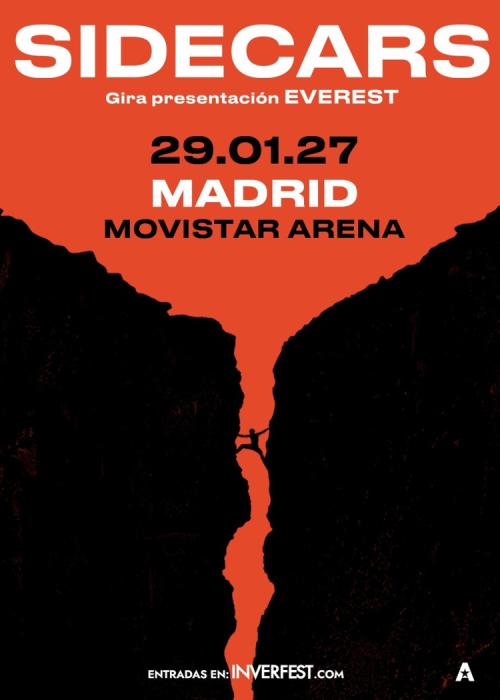 Cartel de Concierto de Sidecars en Madrid