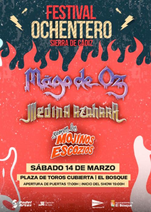 Cartel de Concierto de Mägo de Oz + Medina Azahara + Mojinos Escozíos en Cádiz