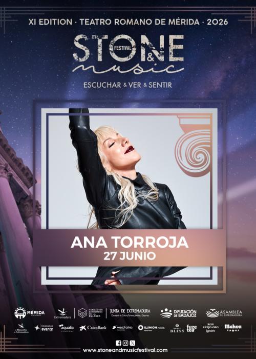 Cartel de Concierto de Ana Torroja en Mérida