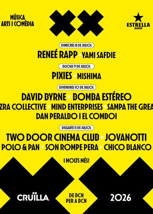 Cartel de Festival Cruïlla 2026