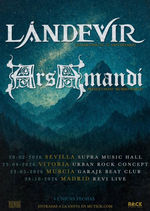 Cartel de Concierto de Lándevir + Ars Amandi en Madrid