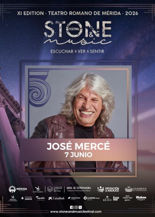 Cartel de Concierto de José Mercé en Mérida