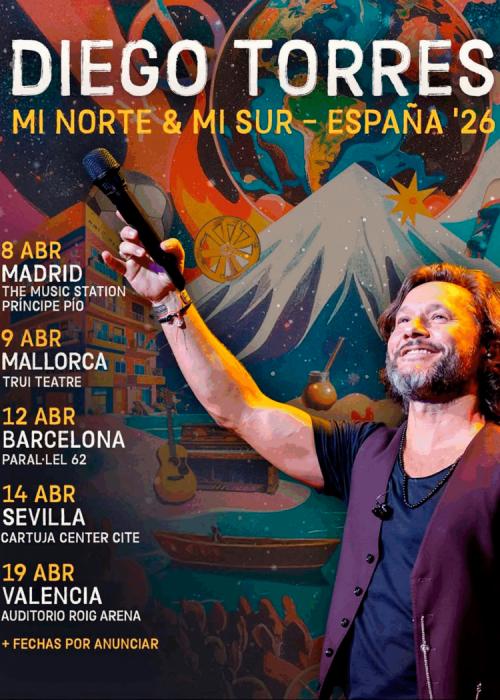 Cartel de Concierto de Diego Torres en Madrid