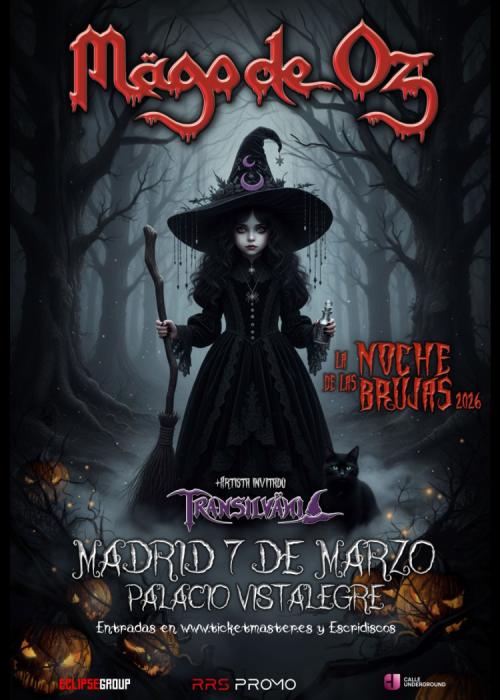 Cartel de Concierto de Mägo de Oz en Madrid