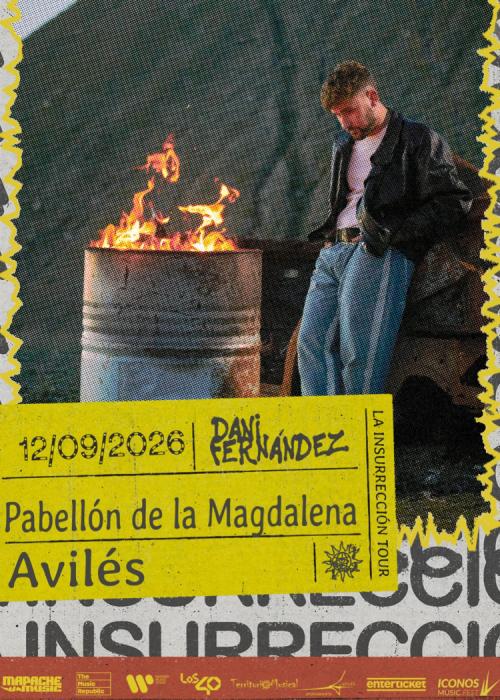 Cartel de Concierto de Dani Fernández en Avilés