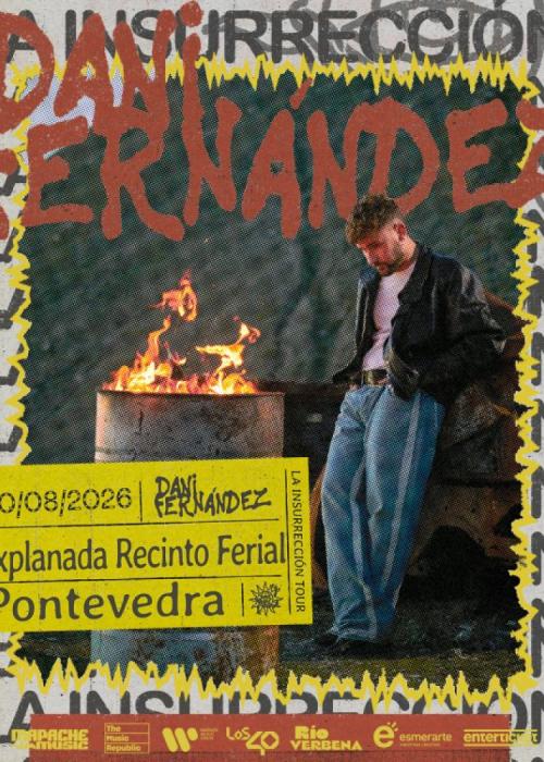 Cartel de Concierto de Dani Fernández en Pontevedra