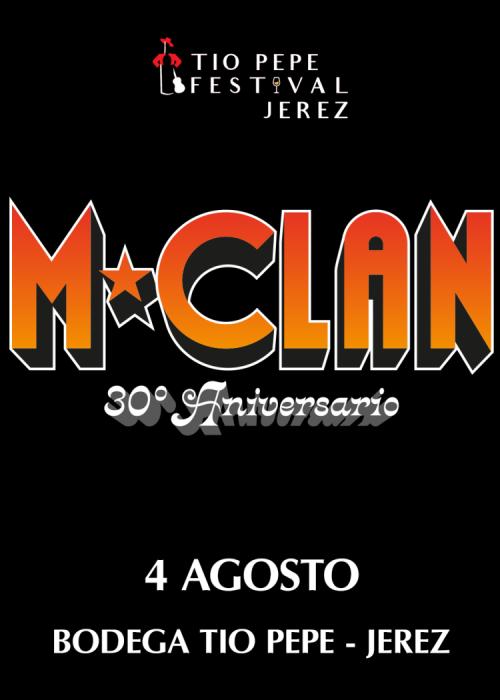 Cartel de Concierto de M Clan en Jerez de la Frontera