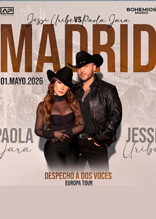 Cartel de Concierto de Paola Jara + Jessi Uribe en Madrid