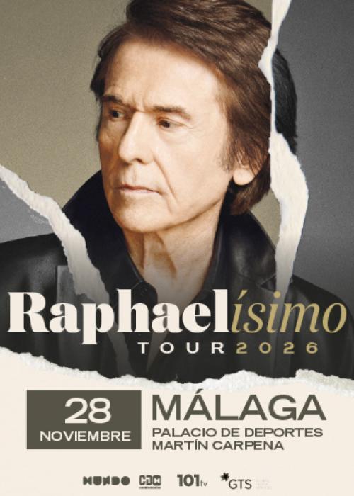 Cartel de Concierto de Raphael en Málaga
