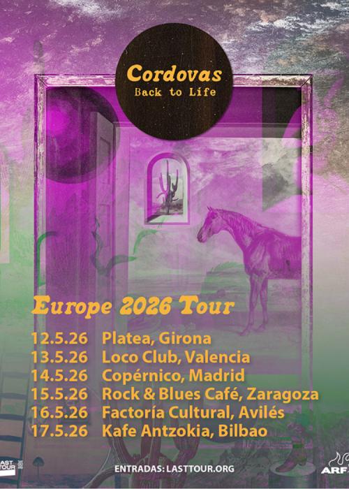 Cartel de Concierto de Cordovas en Zaragoza