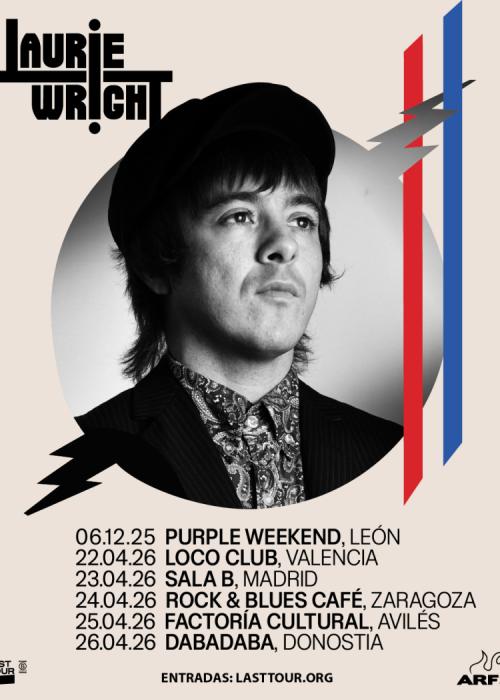 Cartel de Concierto de Laurie Wright en Donostia