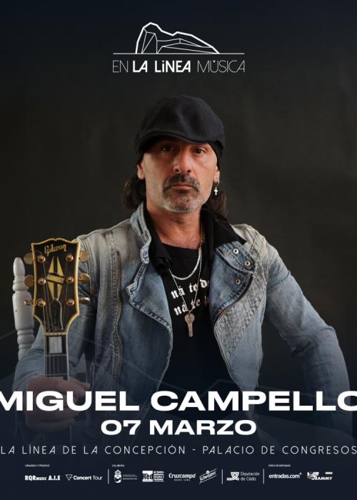 Cartel de Concierto de Miguel Campello en La Línea de la Concepción