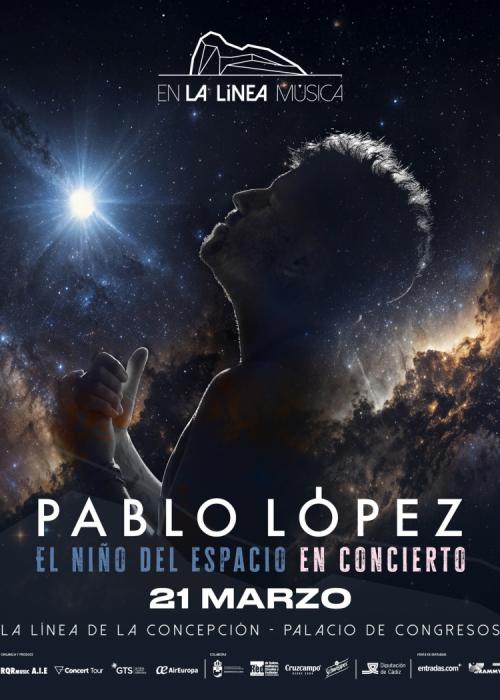 Cartel de Concierto de Pablo López en La Línea de la Concepción