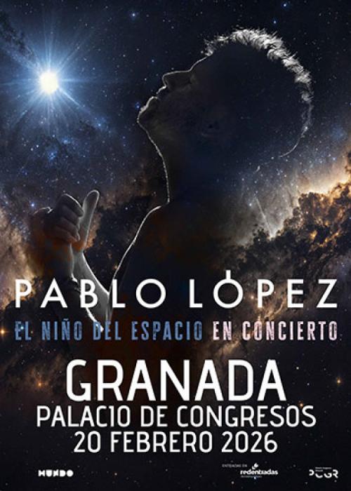 Cartel de Concierto de Pablo López en Granada