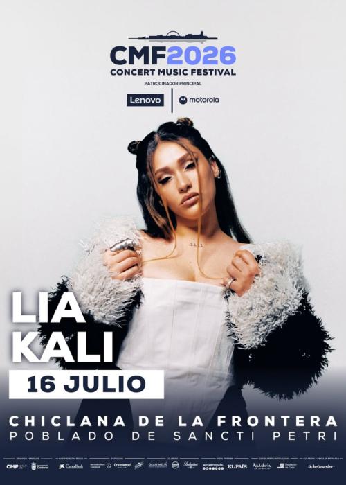 Cartel de Concierto de Lia Kali en Chiclana de la Frontera