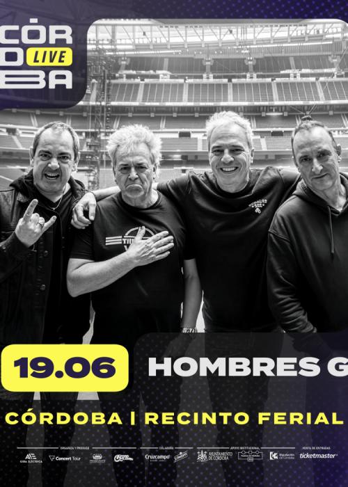 Cartel de Concierto de Hombres G en Córdoba