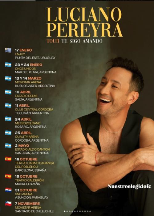 Cartel de Concierto de Luciano Pereyra en Madrid