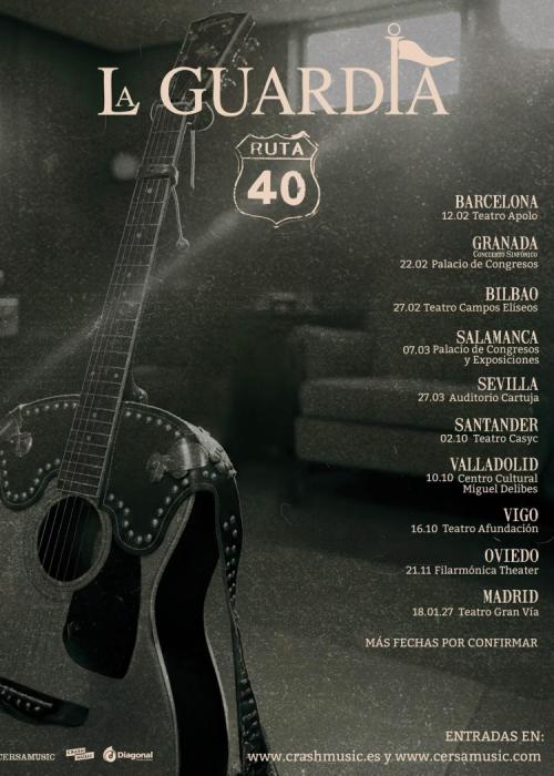 Cartel de Concierto de La Guardia en Oviedo