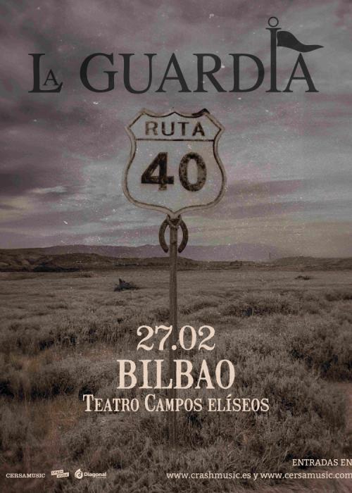 Cartel de Concierto de La Guardia en Bilbao