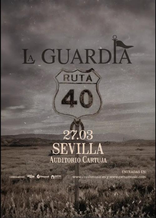 Cartel de Concierto de La Guardia en Sevilla