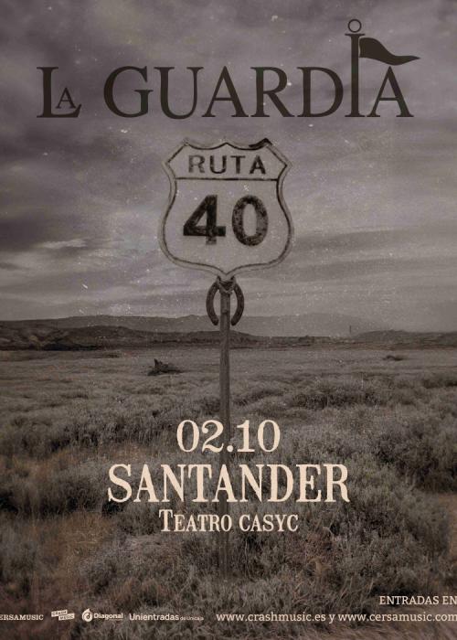Cartel de Concierto de La Guardia en Santander