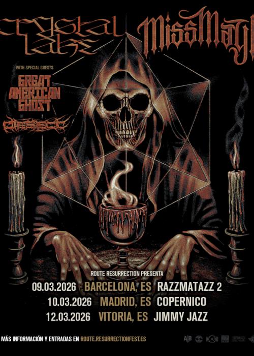Cartel de Concierto de Crystal Lake + Miss May I en Vitoria-Gasteiz
