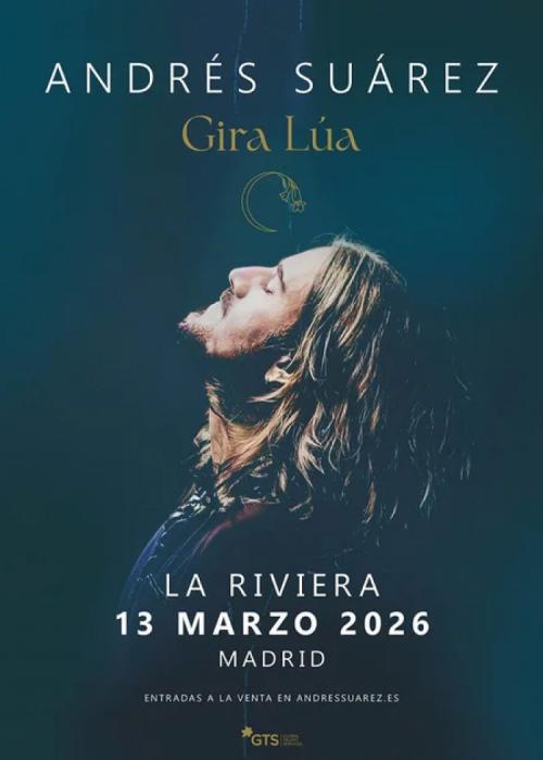 Cartel de Concierto de Andrés Suarez en Madrid