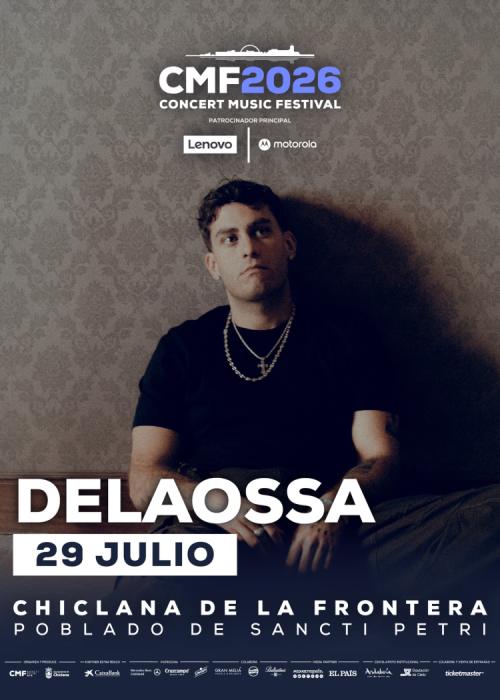 Cartel de Concierto de Delaossa en Chiclana de la Frontera