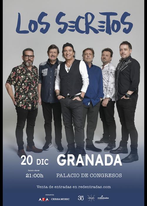 Cartel de Concierto de Los Secretos en Granada