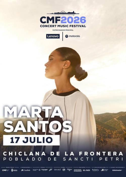 Cartel de Concierto de Marta Santos en Chiclana de la Frontera