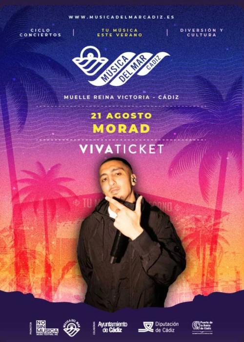 Cartel de Concierto de Morad en Cádiz